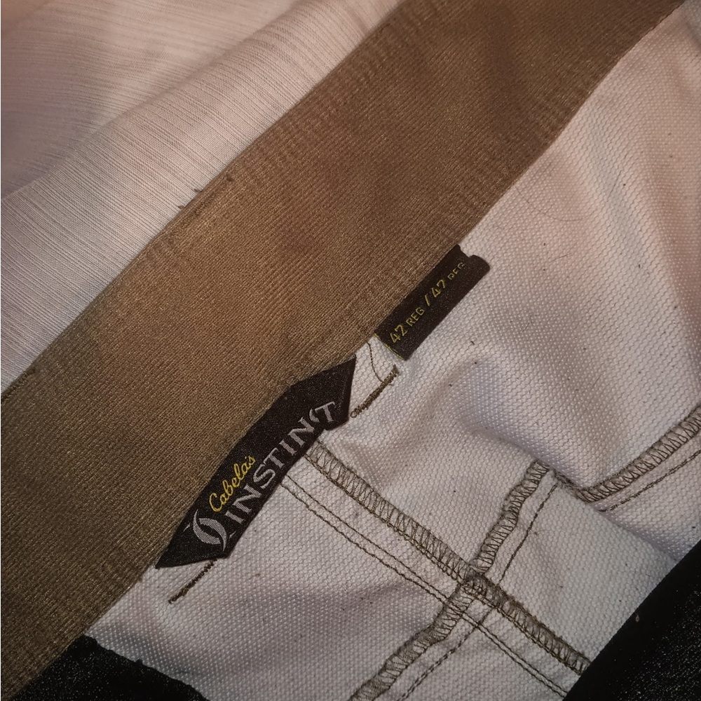 Cabela's Instinct White and Tan Jacket